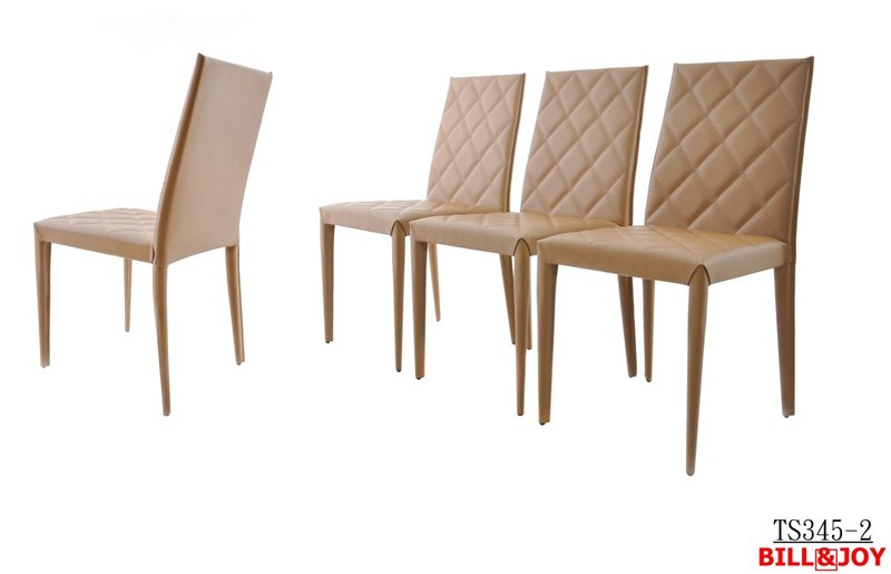 貼り合わせ再生レザーチェア レザーダイニングチェア - 椅子・ソファー - その他の素材 ブラウン