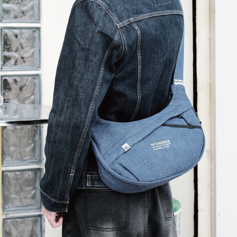 Flow Sling Bag 輕量日常斜背包 隨身小包 斜背包 側背包 小包 - 側背包/斜孭袋 - 其他人造纖維 灰色