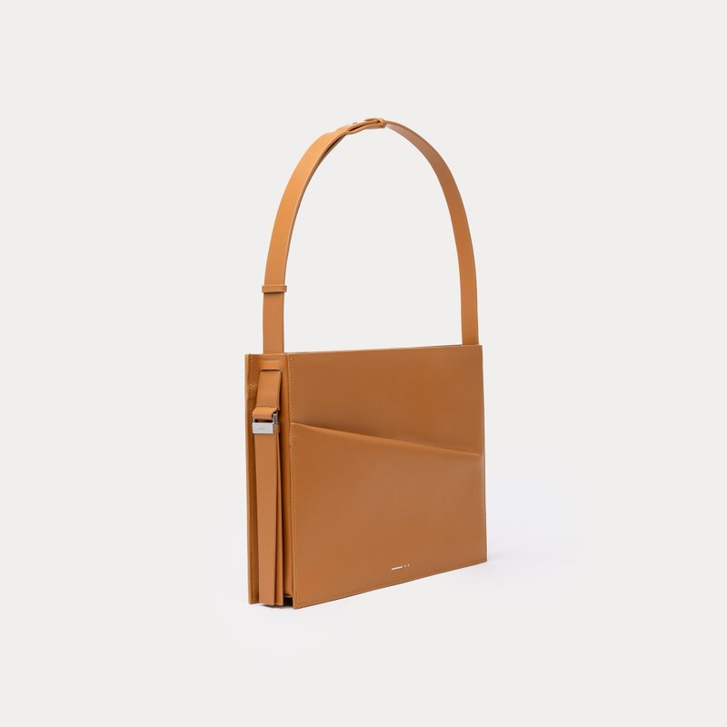 dashbrand DA33 Rumple - Brown (Leather Handbag) Shoulder Bag Minimal Bag - 手提包/手提袋 - 真皮 咖啡色