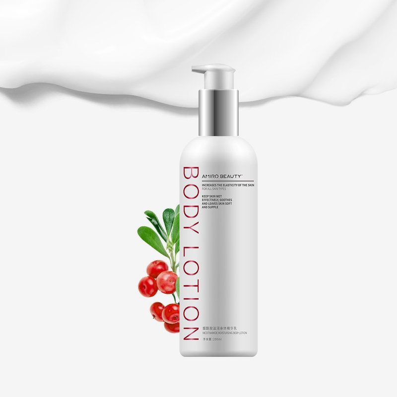 AMIRO BEAUTY 菸鹼醯胺(維他命B3)滋潤身體乳 200ml - 身體乳/按摩油 - 其他材質 白色