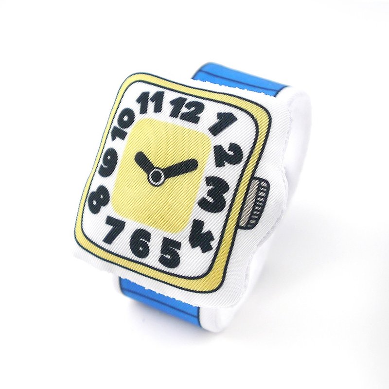 我的第一隻布手錶 My first Baby Watch (B03G01) - 滿月禮物 - 棉．麻 黃色