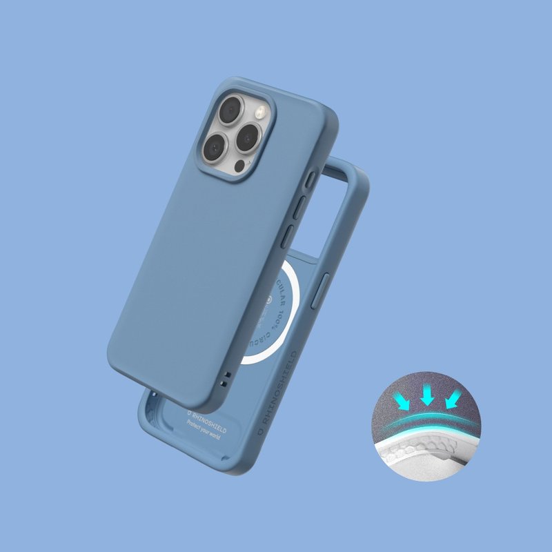SolidX(MagSafe兼容)強化吸震緩衝防摔手機殼/海潮藍 for iPhone - 手機殼/手機套 - 塑膠 