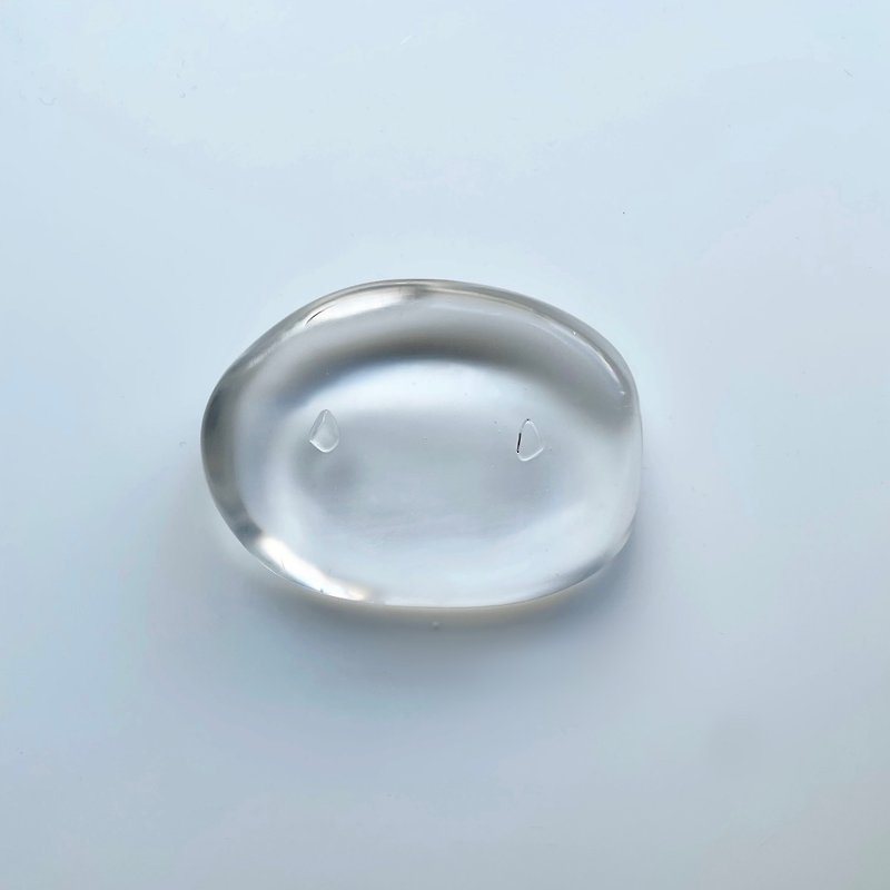 ring pillow aqua - 置物 - レジン 透明