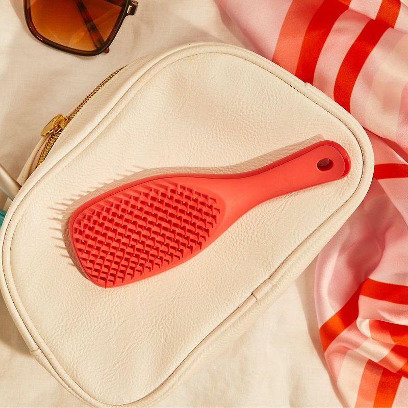 TANGLE TEEZER Mini British hand comb pomelo red - Makeup Brushes - Resin Red