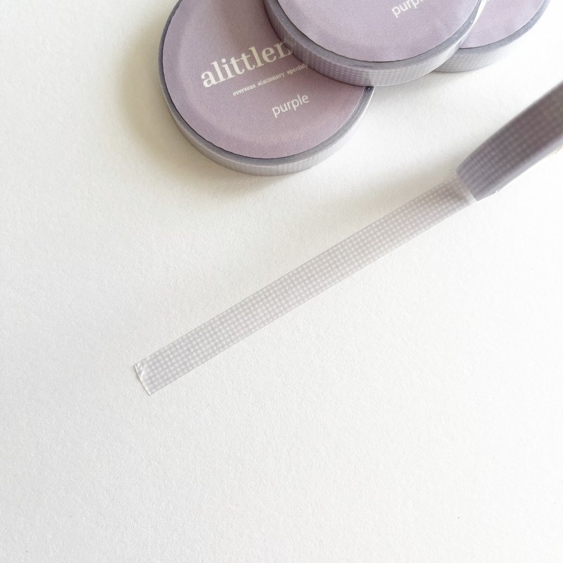 alittlemini 7mm masking tape [purple] - มาสกิ้งเทป - กระดาษ สีเทา