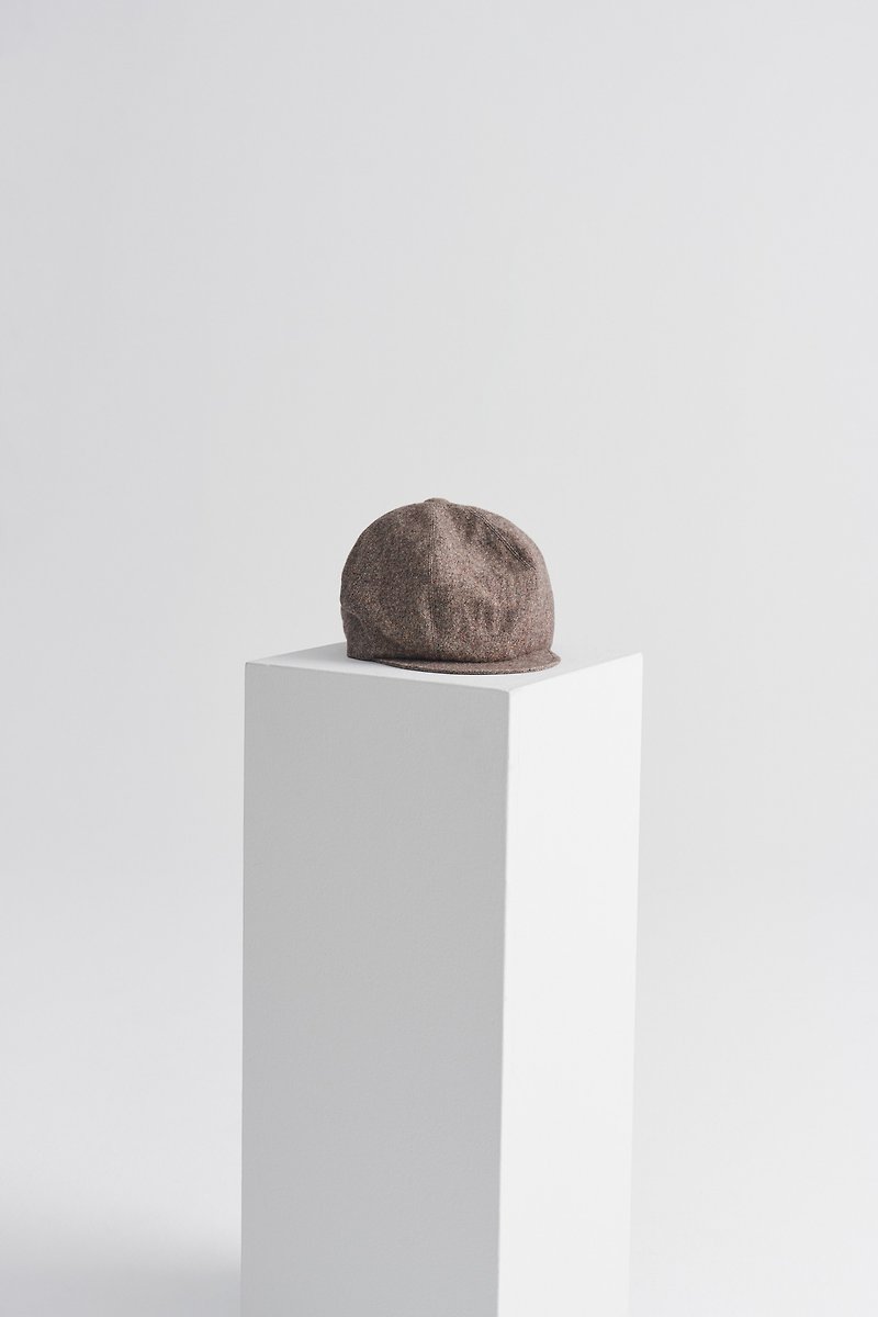 Shan Yong light brown Newsboy six-piece cut wool newsboy hat - Hats & Caps - Wool 