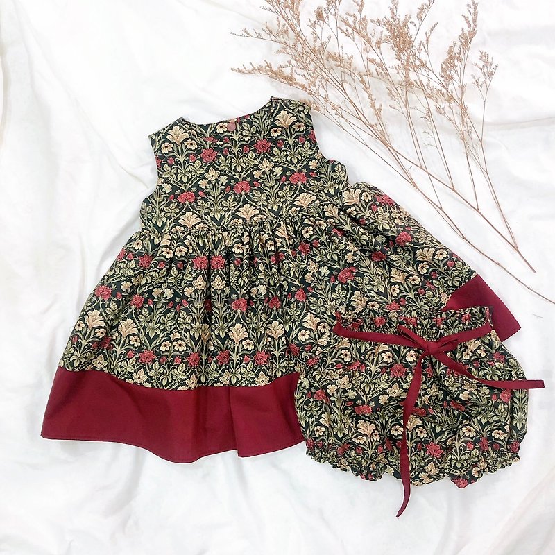 In stock [double-sided stitching angel ocean + bread pants] - female treasure dress/dress/one-year-old dress - Skirts - Cotton & Hemp Multicolor