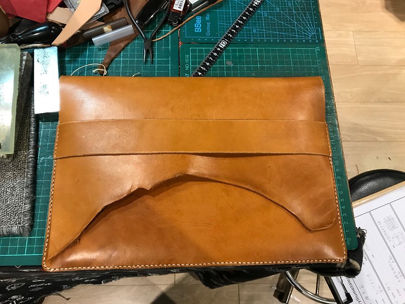Hengdao wins love notebook leather case - กระเป๋าแล็ปท็อป - หนังแท้ 