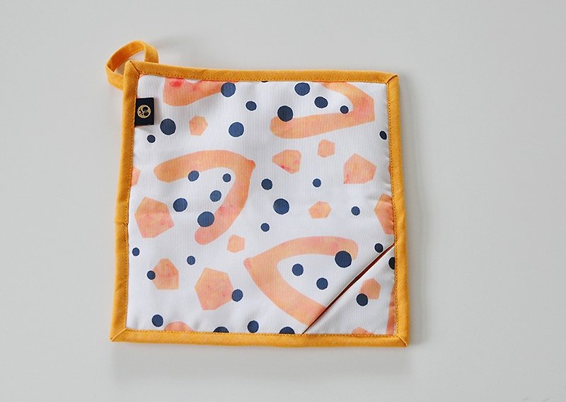 (Custom) insulation pad gloves Taiwan papaya printing - เครื่องครัว - เส้นใยสังเคราะห์ สีส้ม