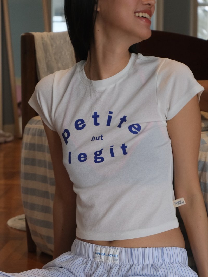 petite (but legit) baby t-shirt - 女 T 恤 - 其他人造纖維 白色