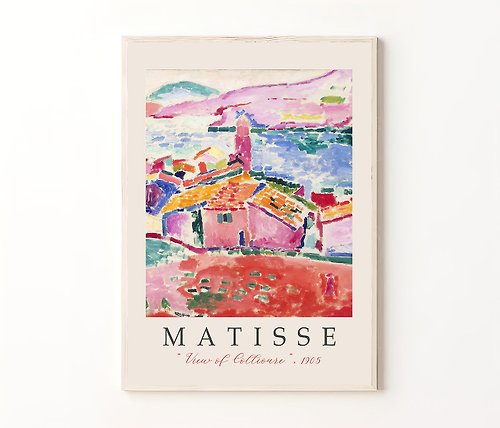 Artlinio Matisse Exhibition Poster, Digital Art, Matisse Print, Pink Wall Decor Download
