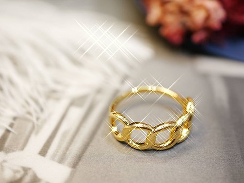 后宮金飾 黃金戒指-6D硬金造型戒-黃金9999戒