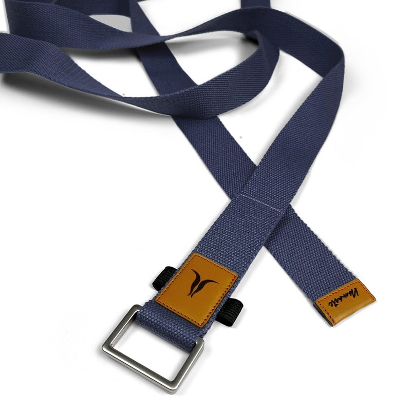 【NAMASTE】Yoga Strap 瑜珈繩240cm(寬4cm) - 墨紫 - 運動/健身器材 - 棉．麻 紫色