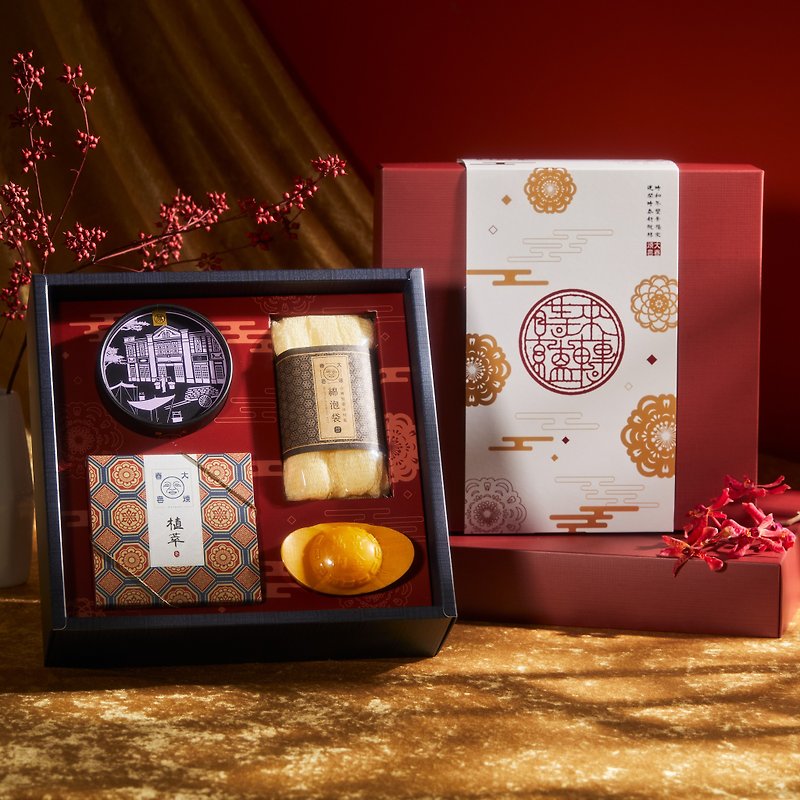Yi Lai Yun Zhuan Gift Box - Fragrance Soap/Cotton Bubble Bag/Four into Gift Box - Soap - Plants & Flowers Multicolor