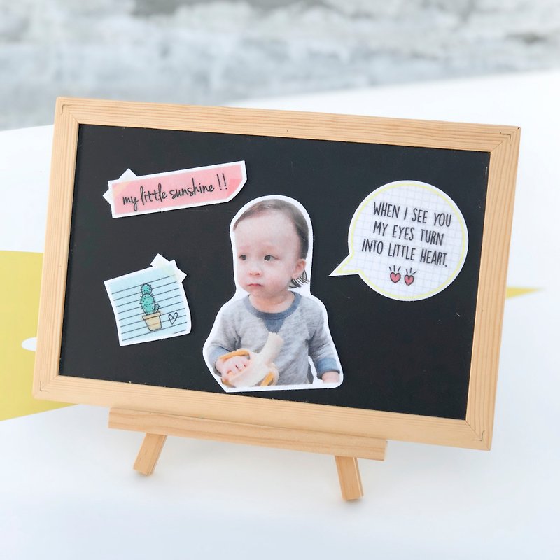 Customized Kids Baby/Felt Magnet Set - Magnets - Polyester Gray