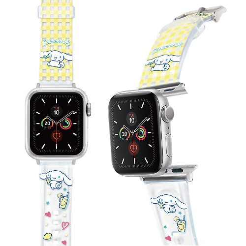 i-Smart SANRIO-Apple Watch-PVC錶帶-格紋系列-CINNAMOROLL 玉桂狗