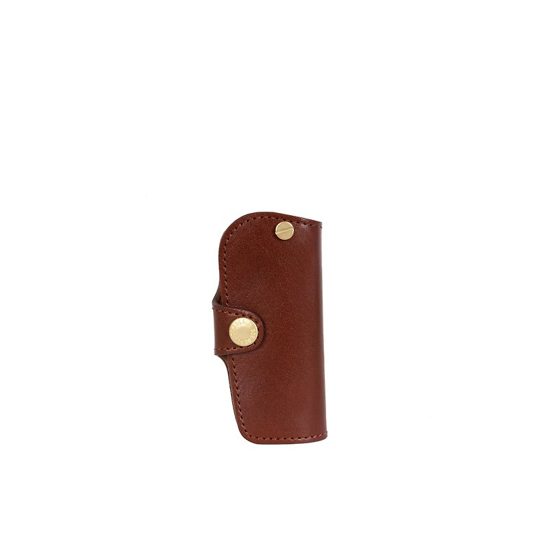 Leather key holster - Keychains - Genuine Leather Brown