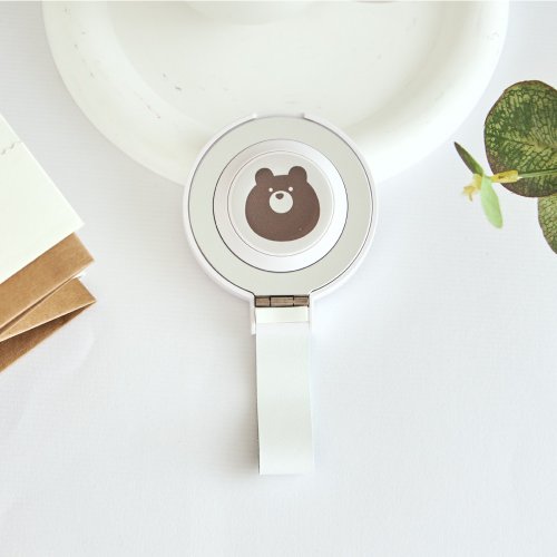 TOYSELECT 來點動物圓圓棕熊15W二合一磁吸支架無線充電器(手機+Watch)