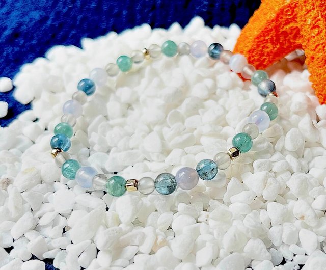 クリスタルブレスレット / 天然石ブレスレット / デビルアクア
