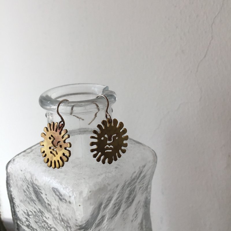 / Xiangyang Sun/Sky Object Emoji Dangle Earrings - Earrings & Clip-ons - Copper & Brass Gold