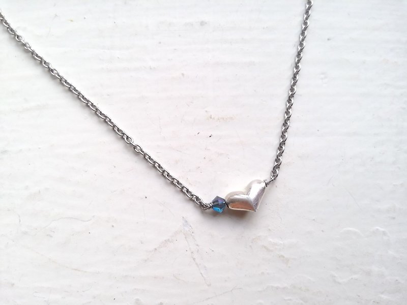 Swarovski - heart necklace - Necklaces - Other Metals 