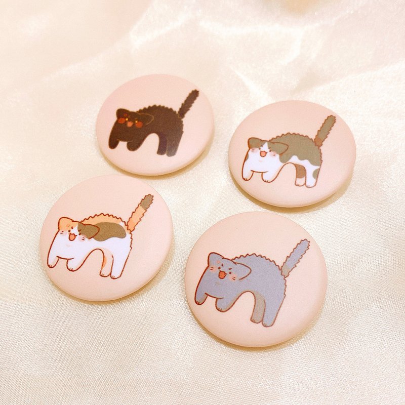 TACO Pin - Angry Cat - เข็มกลัด/พิน - พลาสติก หลากหลายสี