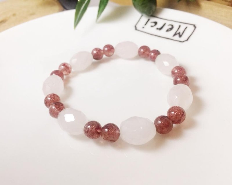 MH natural stone series _ love serenade _ love to transport - Bracelets - Gemstone Pink