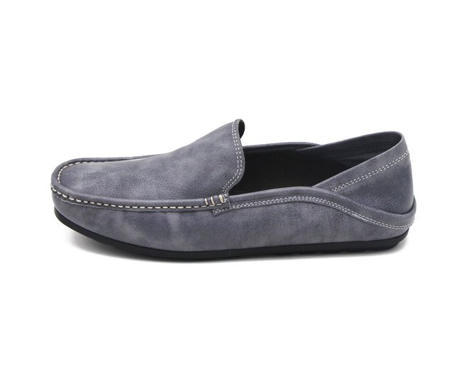 Grey suede cheap driving shoes