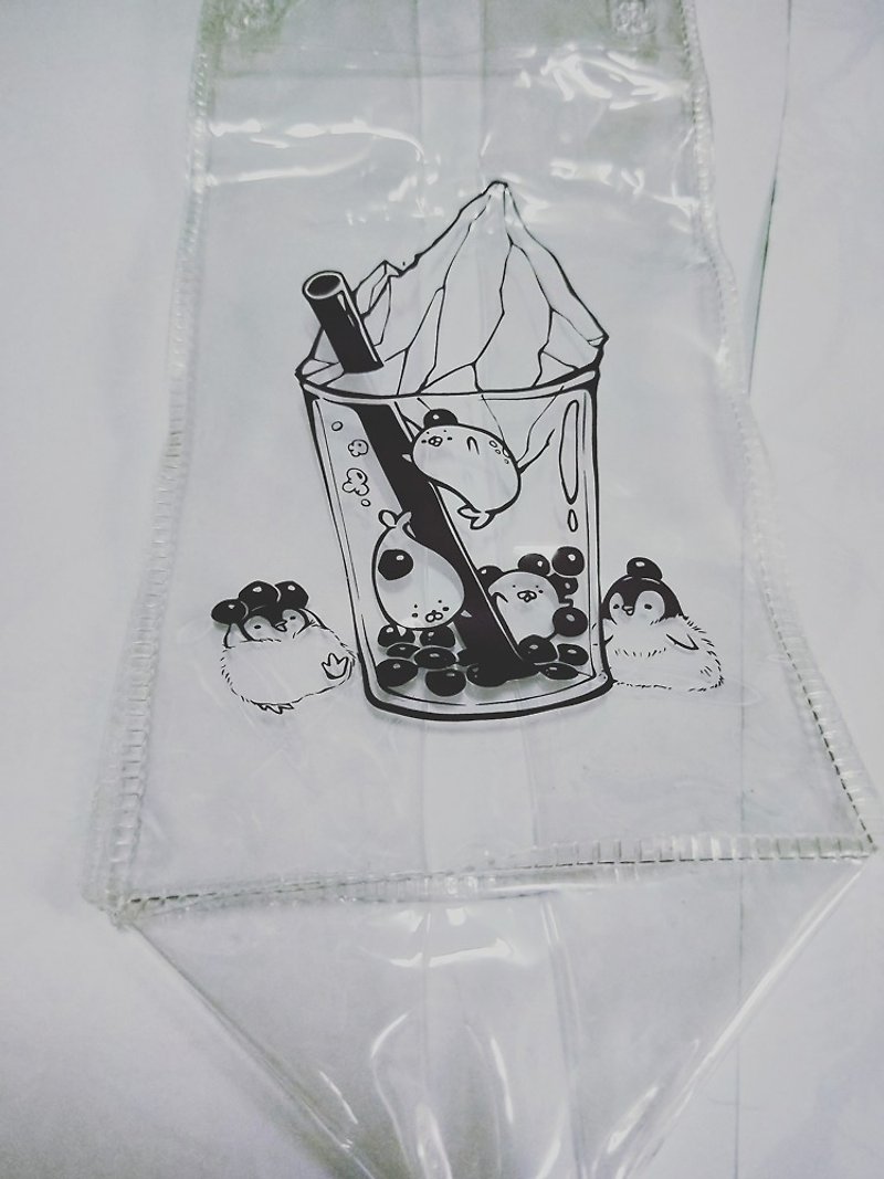 南極ジェーンミルクマイクロプロダクツ（画像印刷） - トート・ハンドバッグ - プラスチック 透明
