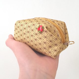 Pouch with Japanese traditional pattern, Kimono (Small) - Designer Mana ...