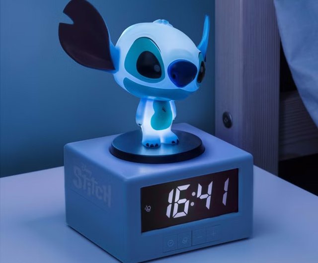 ディズニー リロ＆スティッチ 3-in-1 目覚まし時計 光るナイト