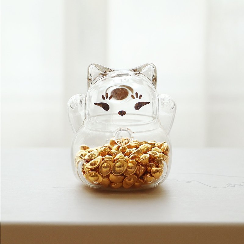 金錢貓 I 鹽燈配飾 168顆金元寶  辦公室小物 - 擺飾/家飾品 - 其他材質 黃色