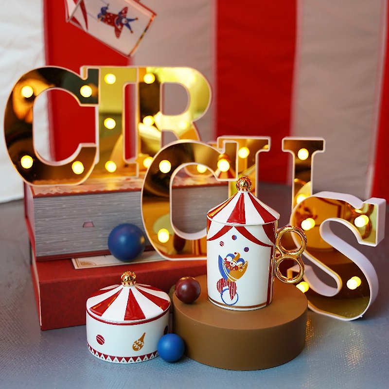 Circus Series Mug Toffee Jar Assortment - Cups - Porcelain 