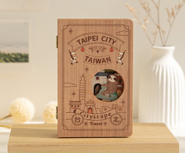 絵本常夜灯～台北さんぽ】台湾お土産/DIY組み立て/磁気常夜灯
