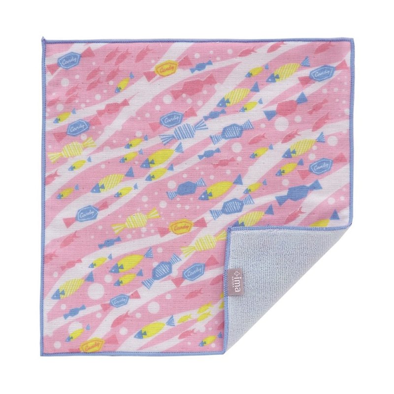 Japan Prailiedog Imabari Organic High Quality Pure Cotton Towel - Candy Fish - ผ้าขนหนู - ผ้าฝ้าย/ผ้าลินิน สีน้ำเงิน