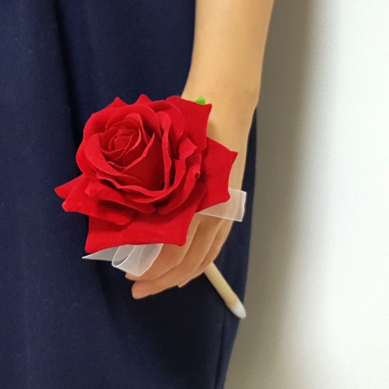 Red rose Flower Pen ,Wedding Guest Book Pens,  A-style - 其他書寫用具 - 其他材質 紅色