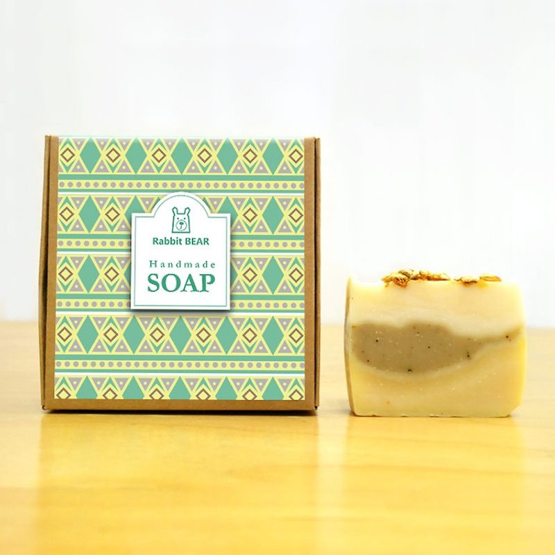 其他材質 肥皂/手工皂 綠色 - 檸檬薄荷茉莉手工冷製皂 (適乾、中、油性) ★Rabbit Bear★