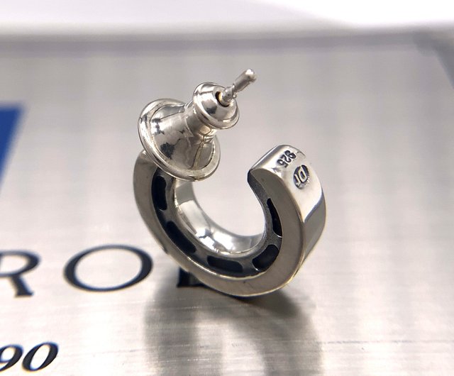 フープ/シルバー925 ピアス/片耳用/シンプル/シルバー