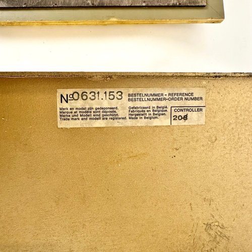 ベルギー製 1960年代 照明付き アンティーク ミラー 壁掛け式