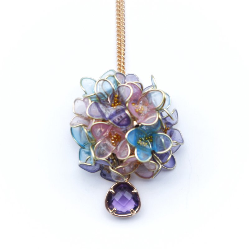 necklace Purple - 項鍊 - 其他材質 紫色