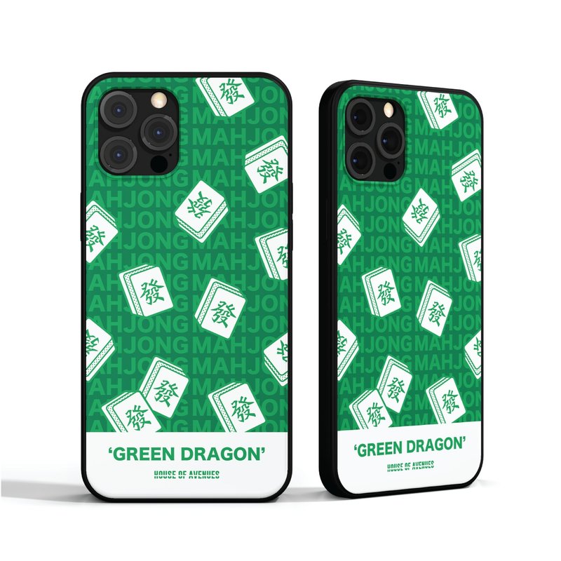 | HOA Original Design Phone Case | MahJong Sparrow Series | Fruit Green PEAR | - Phone Cases - Plastic Multicolor