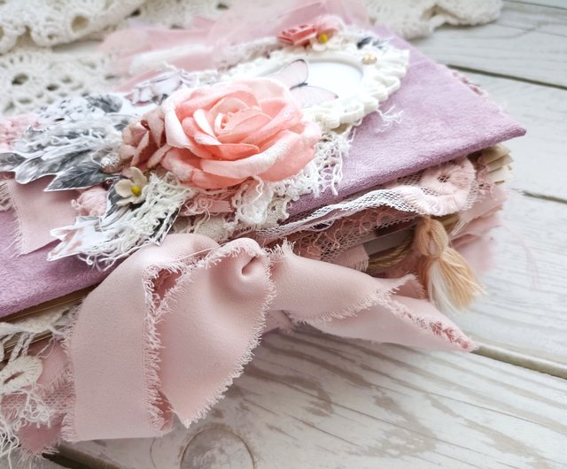 レースローズガーデンジャンクジャーナル手作りロマンチックな私室