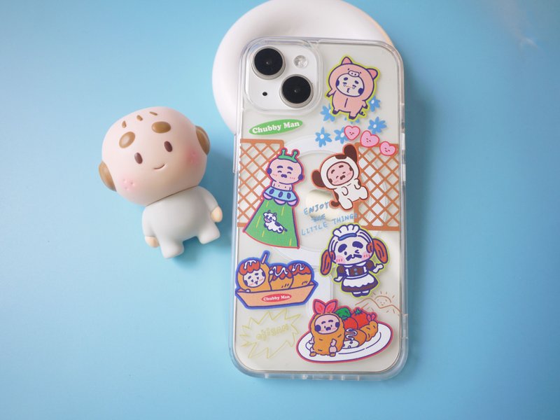 Magnetic mobile phone case/uncle style - เคส/ซองมือถือ - พลาสติก สีใส