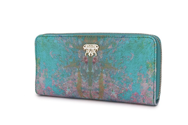 S8O painting style series red zipper wallet Great Barrier Reef - Wallets - Polyester Green