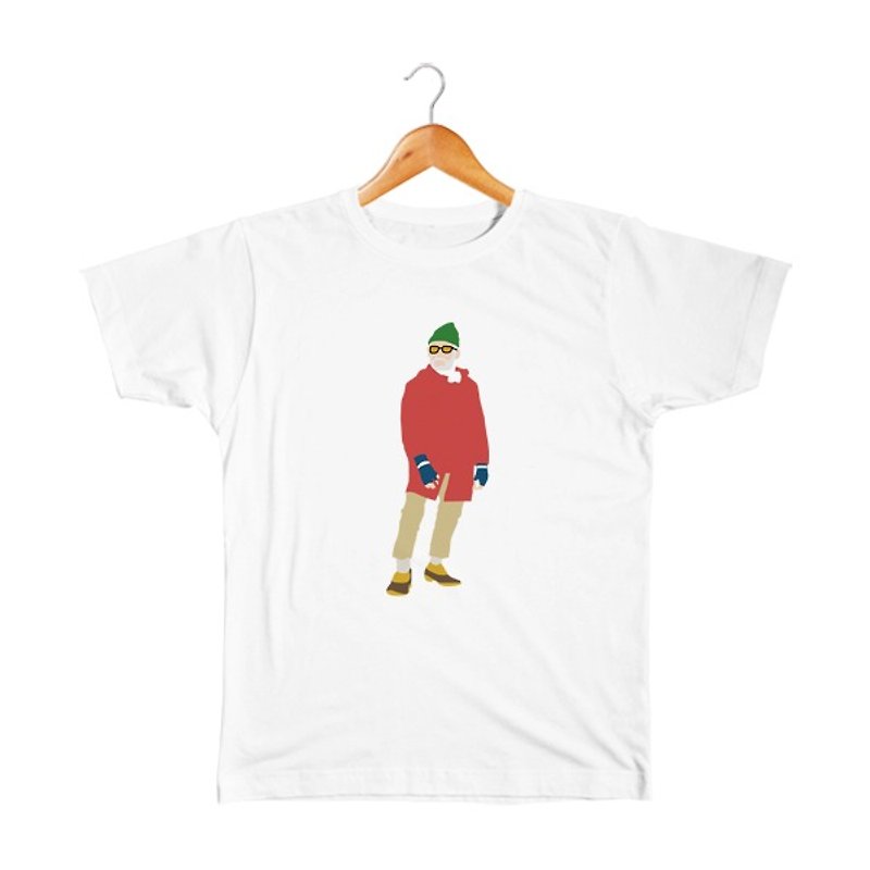 Old Man #2  Kid's T-shirt - เสื้อยืด - ผ้าฝ้าย/ผ้าลินิน ขาว