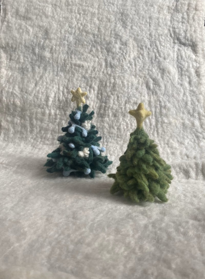 Christmas tree wool felting class - Knitting / Felted Wool / Cloth - Wool 