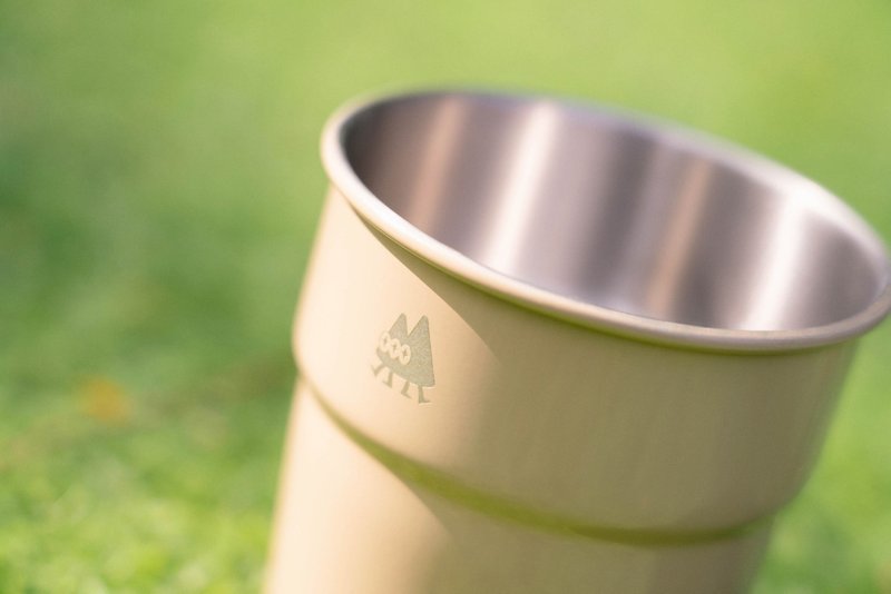 SilverValley Valley Mob Stainless Steel Camping Mug (with Insulation Cover) - ชุดเดินป่า - สแตนเลส สีกากี