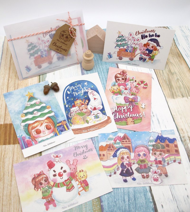 Christmas•Postcard Group - Cards & Postcards - Paper Multicolor
