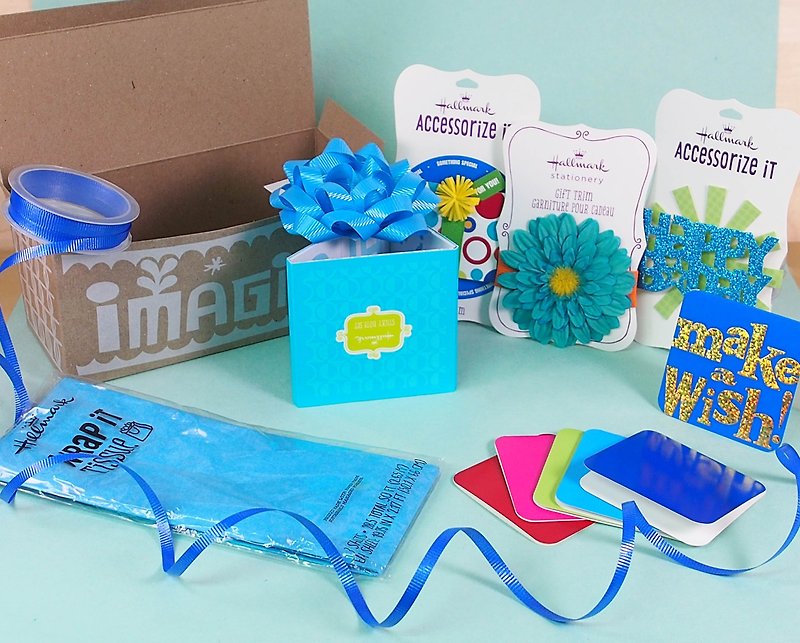 Hallmark 包材驚喜盒 - 包裝材料 - 紙 藍色