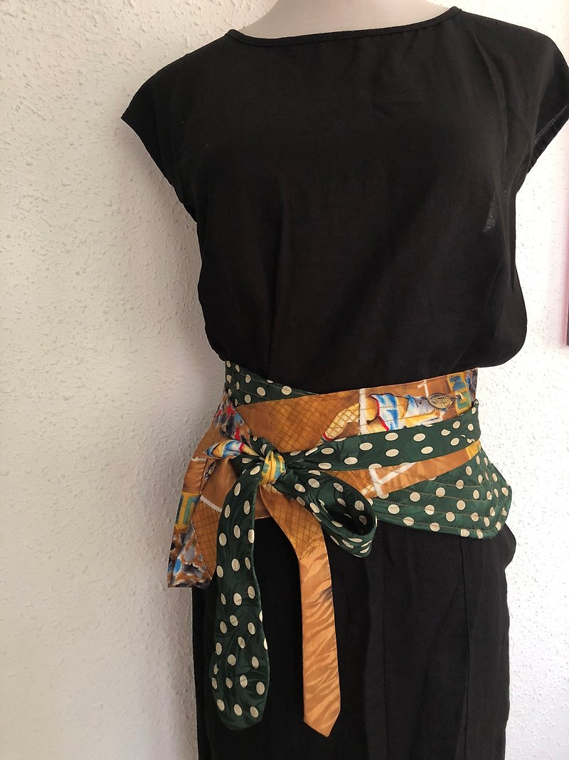 Up-cycle vintage belt - Belts - Cotton & Hemp Multicolor